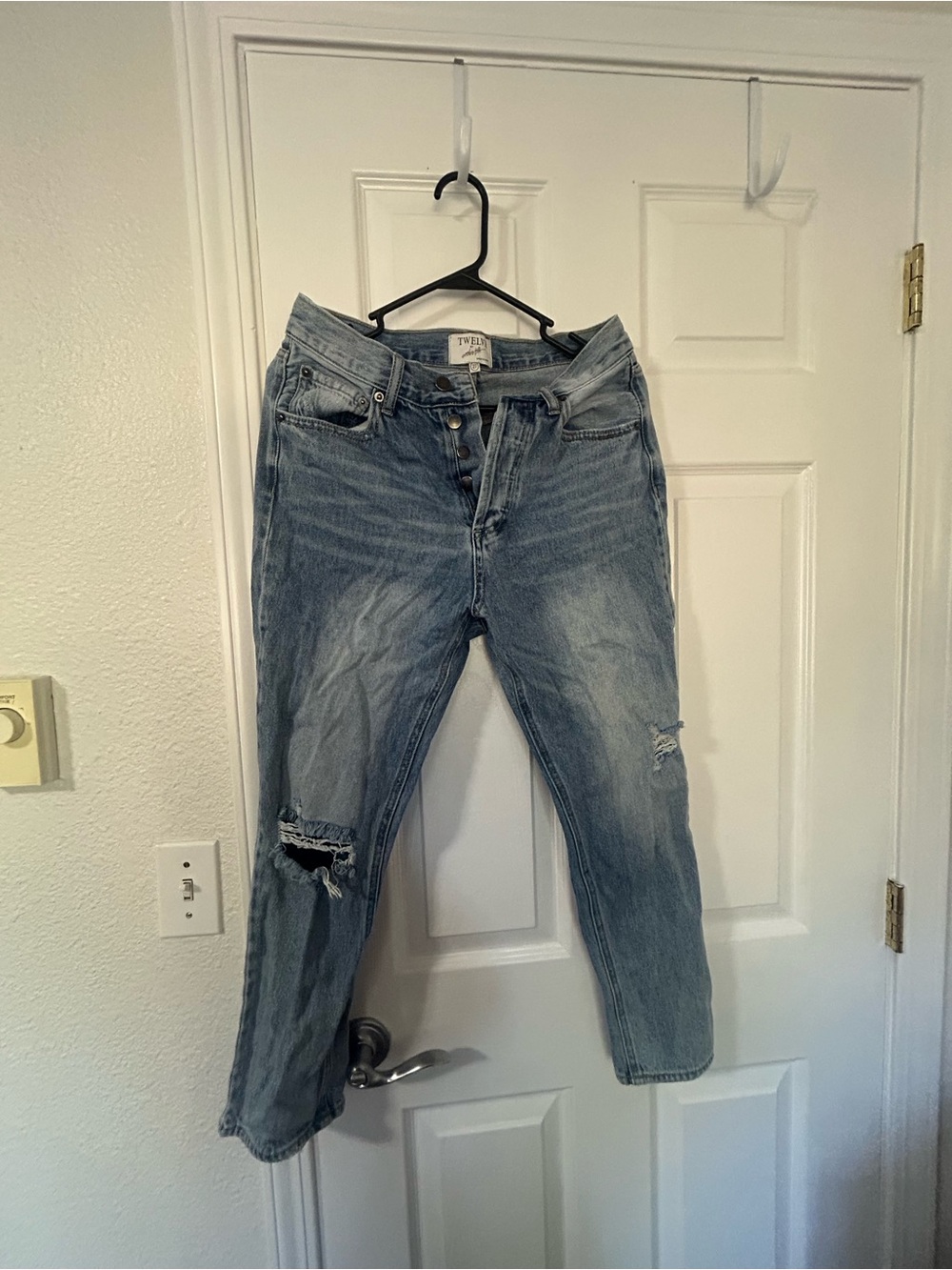 Women’s Distressed Light Blue Jeans